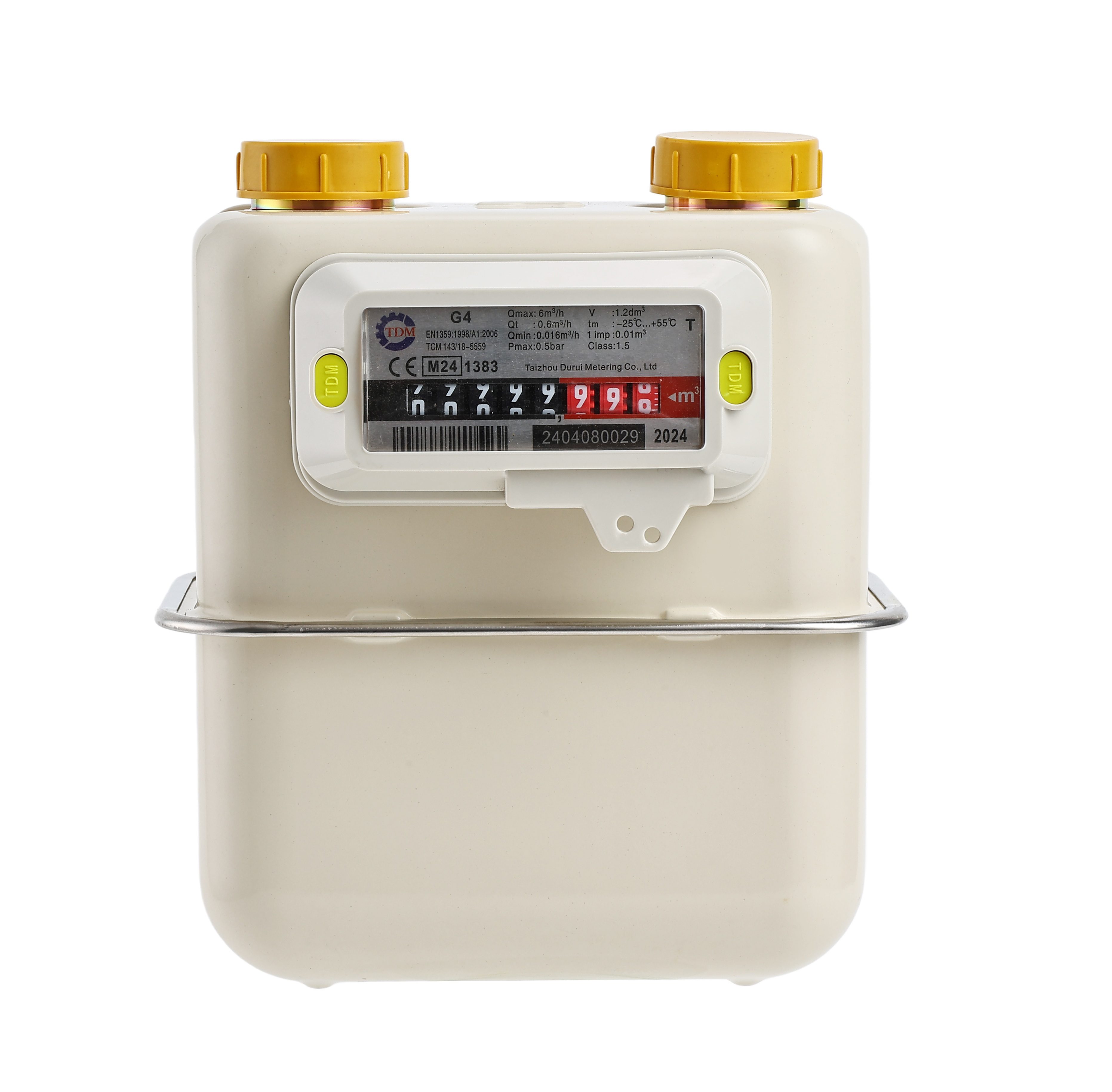 Diaphragm gas meter - Steel